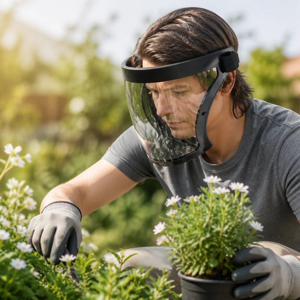 Full Face Shield Anti-Fog Clear Visor (Glasses Friendly)
