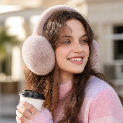 Earmuffs Foldable Fleece Lined