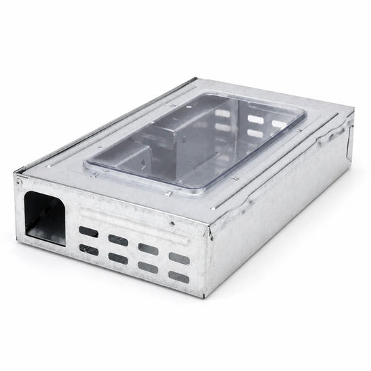 Humane Rodent Trap Galvanized Steel & Viewing Window (26 x 16 x 5 cm)