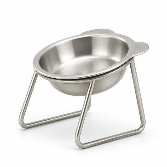 Dog Bowl Tilted 15° & Stainless Steel (Small Breed)