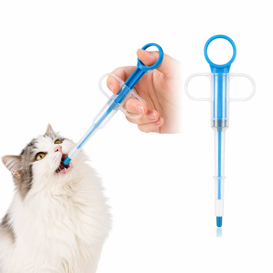 Pet Pill Dispenser Soft Silicone & Double Tip (Small Dogs Cats 2 Pack)