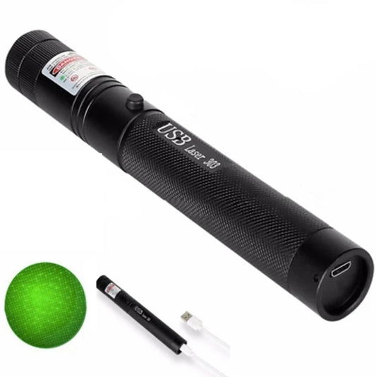 Laser Pointer USB Rechargeable Adjustable Focus Zoom