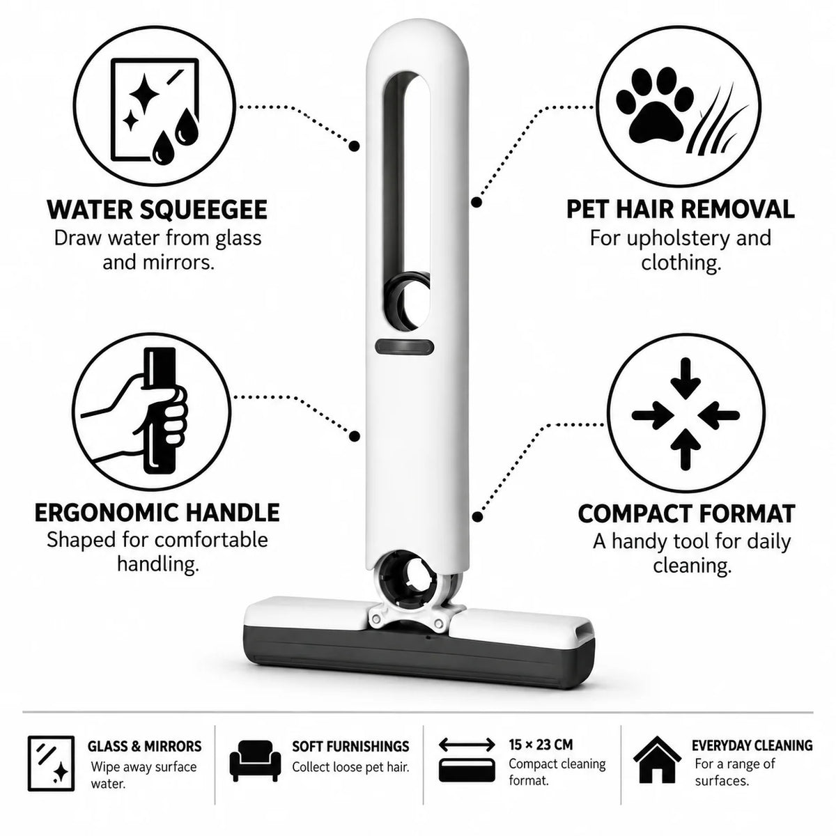 Window Squeegee Handheld Mini (Set of 2)